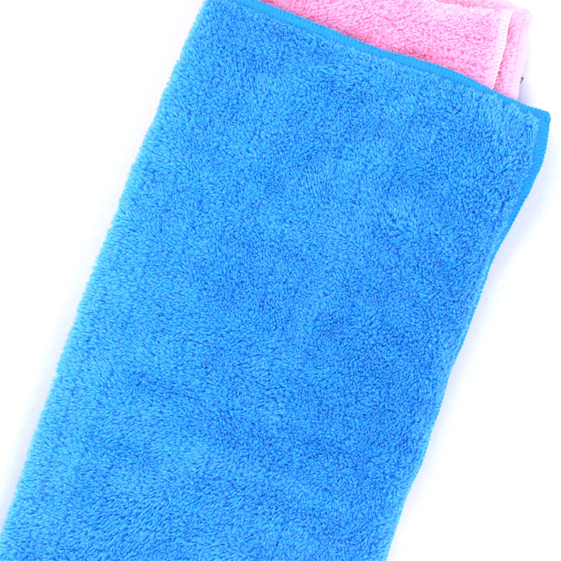 Single Coral Fleece Towel Dyed with Different Color and Sizes