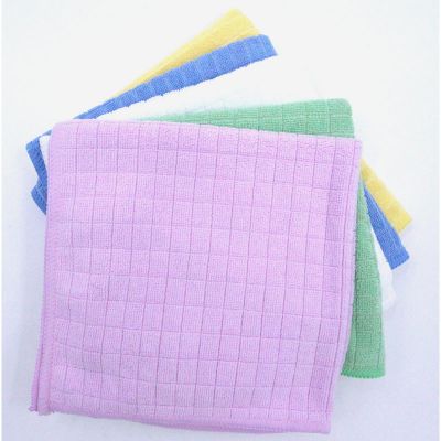 Hand/Face Towel with Weft Knitting
