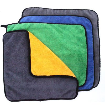 Compound Coral Fleece Microfiber Towel with Different Color and Sizes