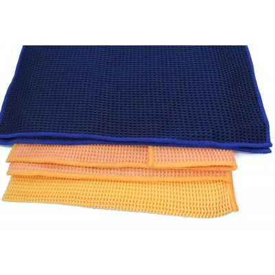 Microfiber Car Cleaning Towel with Waffle Mesh Construction