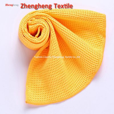 Microfiber Kitchen/Tea Towel with Waffle Mesh Knitted
